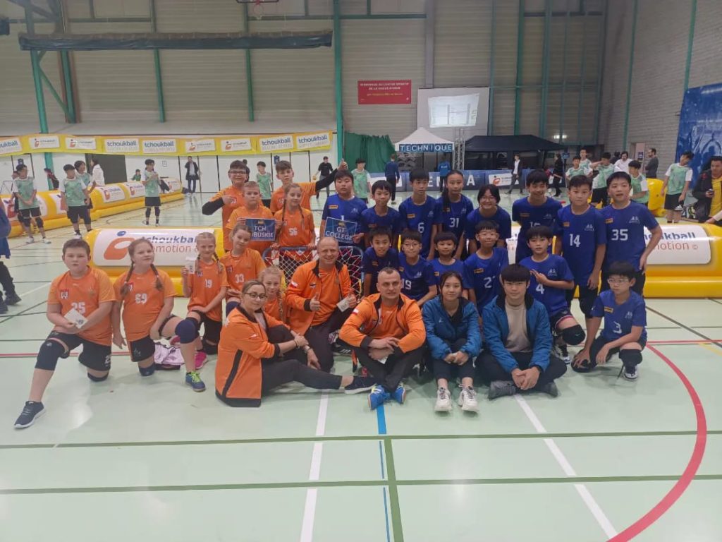Tchoukball Lubuskie i zawodnicy z Hongkongu