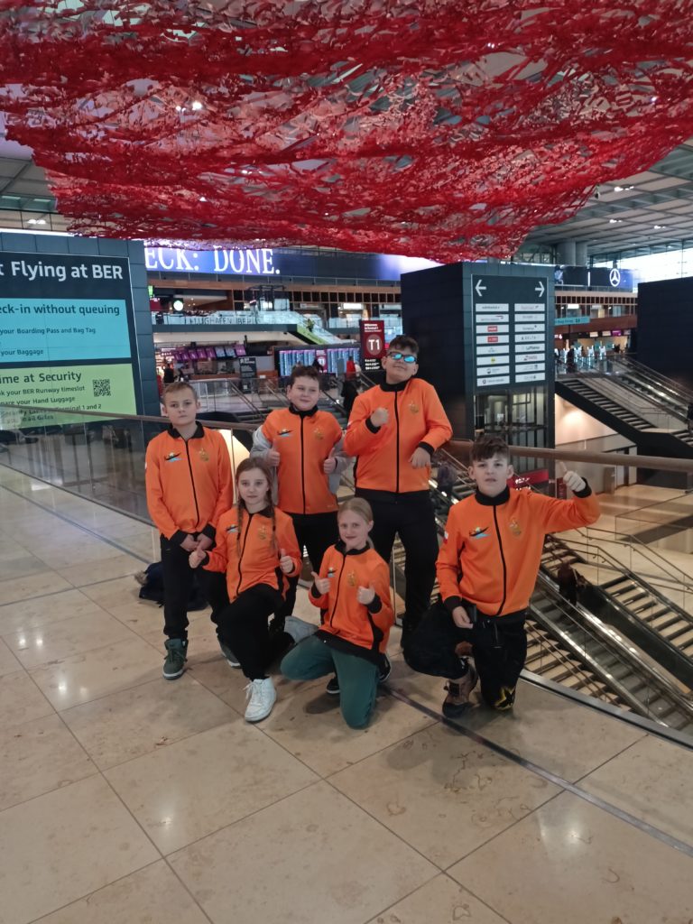 Tchoukball Lubuskie na lotnisku w Berlinie