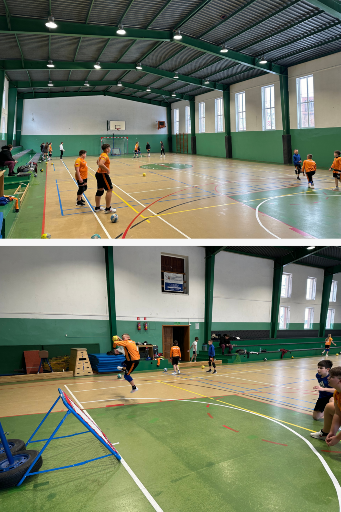 trening uczniów z Żar i Tchoukball Lubuskie