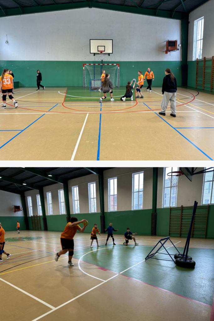 trening uczniów z Żar i Tchoukball Lubuskie