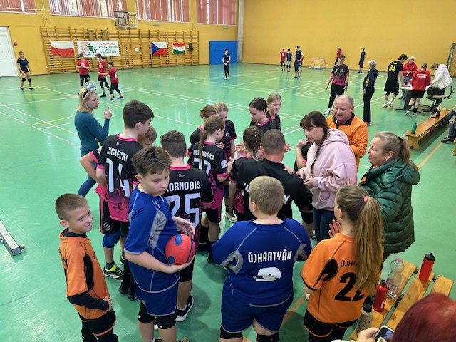 Zawodnicy podczas turnieju Hungarian Tchoukball Open 2025