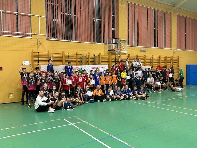 Zawodnicy podczas turnieju Hungarian Tchoukball Open 2025