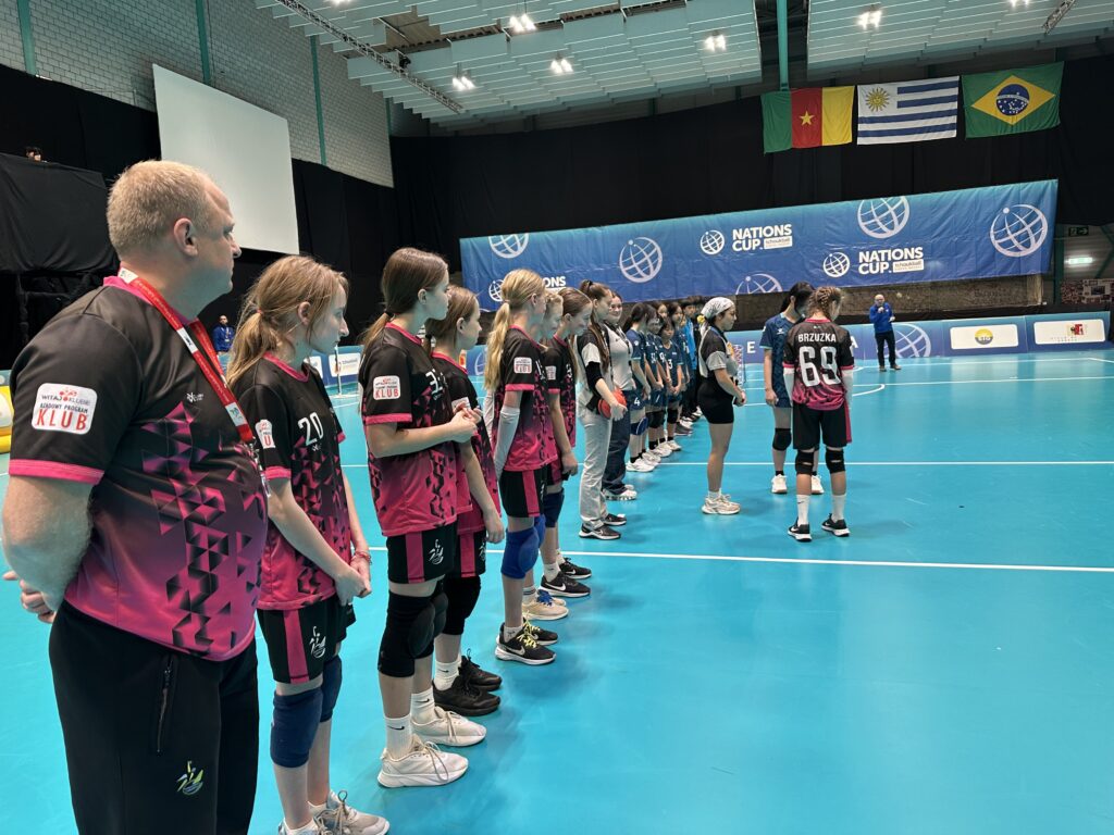 zawodnicy TL podczas Tchoukball Geneva Indoors 2025 - finał dziewcząt 